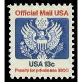O129 13c Eagle Fine MNH G0624