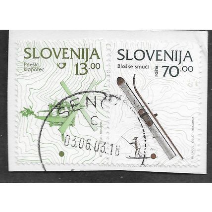 1997 2 X SLOVENIAN STAMPS ' FINE USED (EBID79-430)