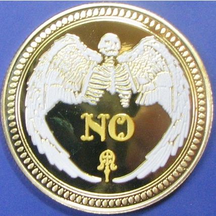 YES/NO Flip Coin. Challenge Coin. Souvenir. 15b.