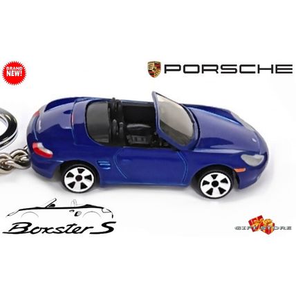 VERY RARE KEYCHAIN BLUE PORSCHE BOXSTER S 986 CUSTOM Ltd Ed.