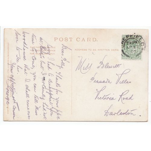 Penzance Cornwall 1907 S Hildesheimer Art Postcard 5377