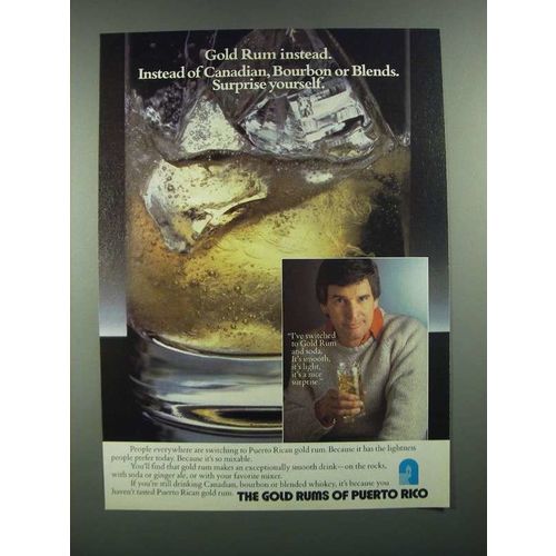 1984 Rums of Puerto Rico Ad - Gold Rum Instead
