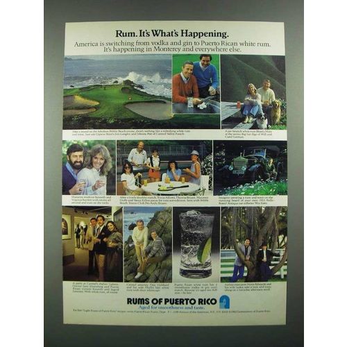 1984 Rums of Puerto Rico Ad - It's What's Happening