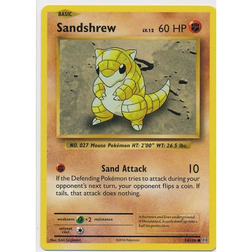 Pokemon XY Evolutions 54/108 Sandshrew