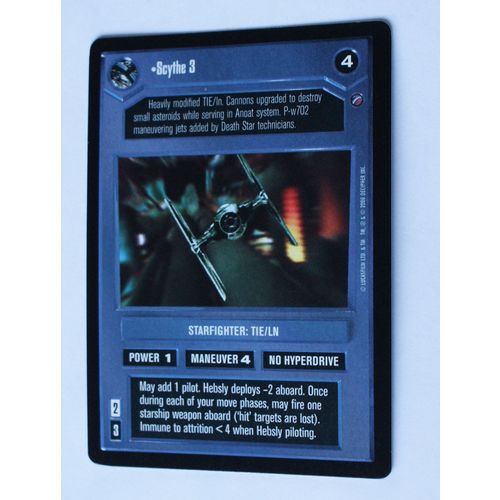 Star Wars CCG: Death Star II Limited # Scythe 3 (A) dark 2000 TIE