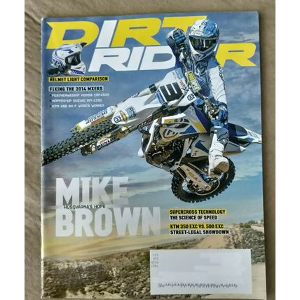 Dirt Rider Magazine May 2014 – Mike Brown: Husqvarna’s Hope