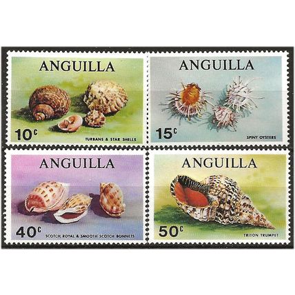 Anguilla 1969 Seashells Set SG59-62 Unmounted Mint . .. .