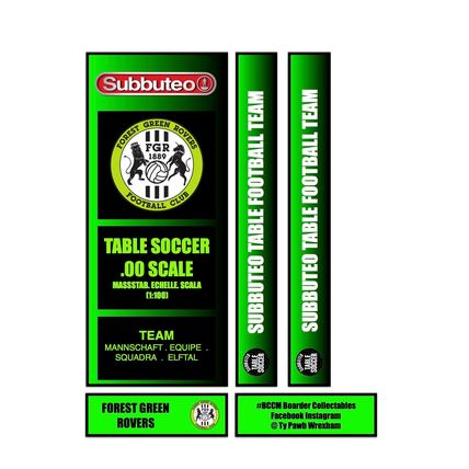Tabletop Football Subbuteo Box Label Forest Green Rovers (ENG) 2019