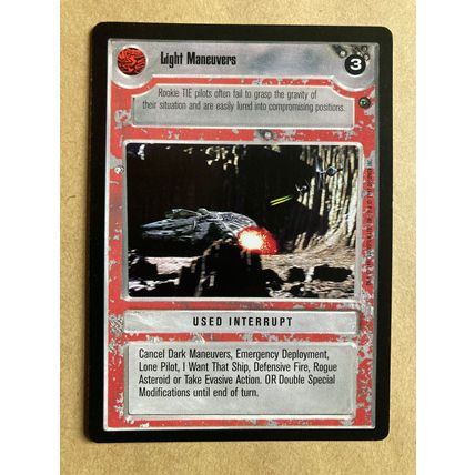 Star Wars CCG: Dagobah Limited # Light Maneuvers (A) 1997 light decipher