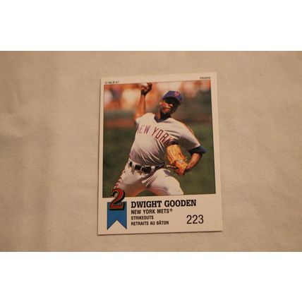 Dwight Gooden 1991 Panini Top 15 Baseball STICKER NO. 74