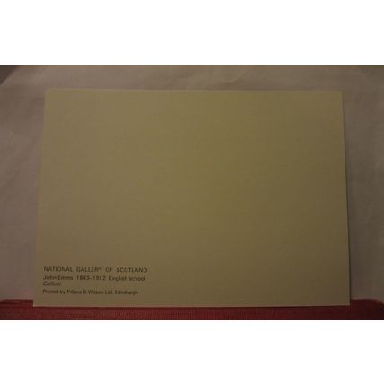CALLUM, a ratting dog, by JOHN EMMS unused postcard National Gallery Scotland /