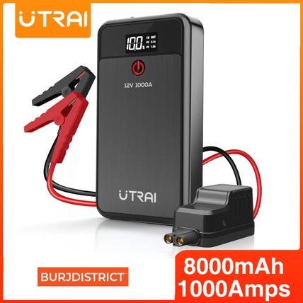 UTRAI Car Battery Jump Starter 4L Petrol 2.5L Diesel 8000mAh Power Bank 1000A