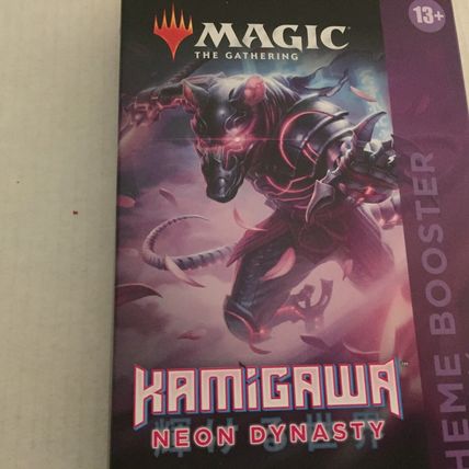 New Magic the Gathering Kamigawa Neon Dynasty Black Theme Booster - 35 Cards