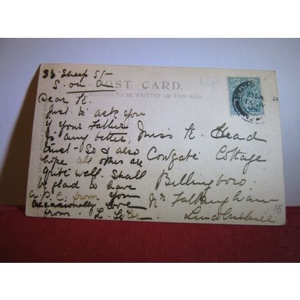 KENILWORTH CASTLE, WARWICKSHIRE used antique postcard by Valentine 1904 pm =