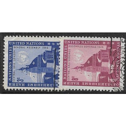1958 Michel 68/69 - #2 fine used (o)
