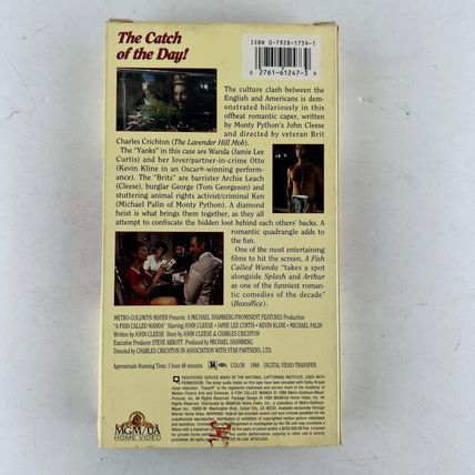 A Fish Called Wanda VHS Video Tape John Cleese, Jamie Lee Curtis, Kevin Kline