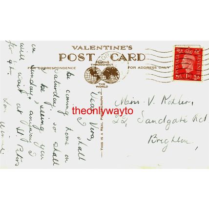 In Glory Woods, Dorking, Surrey, RP Valentines, Postcard, 1940s?