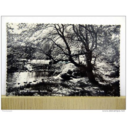 By The River, Elgin, Scotland, Postcard