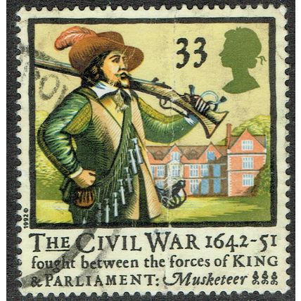 1992 350th Anniversary Civil War 33p Multicoloured SG1622 GU