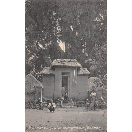 Poort voor den groeten waringinboorn, Ampenen: a printed postcard pu 1913