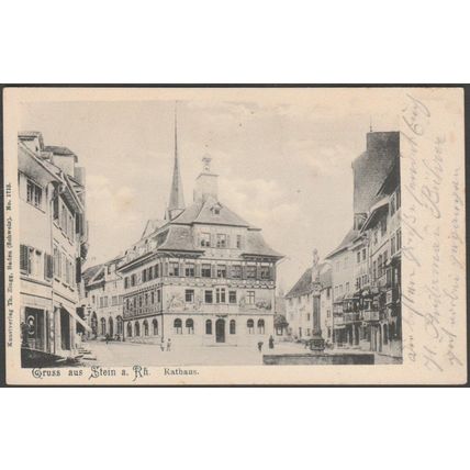 Rathaus, Gruss aus Stein am Rhein, Schaffhausen, 1905 - Theodor Zingg AK