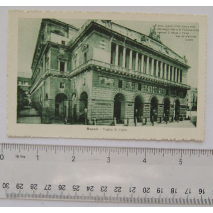 vintage postcard Napoli, Teatro S. Carlo