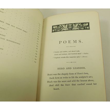 Antique Victorian Leather Poetry Book Songs And Verses By G Whyte - Melville