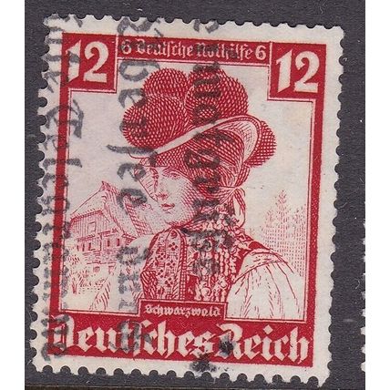 Germany 1935 Black Forest Costume 12pf + 6pf Fine Used SG 590 VGC