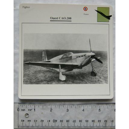 Ouest CAO.200 - France - Fighter - Collectors Club Card