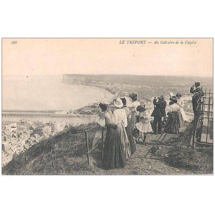 76 - Le Tréport - au calvaire de la falaise