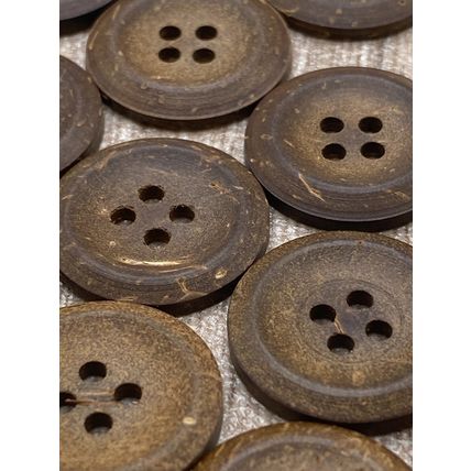 19mm Vintage Natural Wooden Buttons 4 Hole Cardigans Old Looking Sewing Knitting