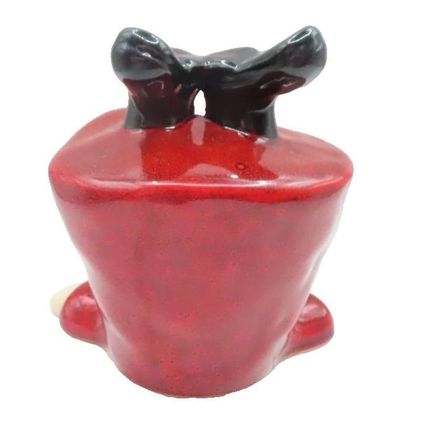 Ceramic Santa with Legs in the Air 12 CM Festive Christmas Decoration Jesus