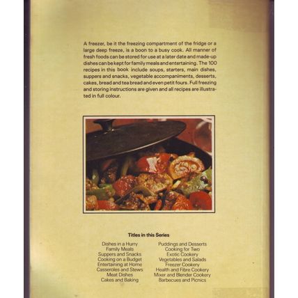 Freezer Cookery Cook Book