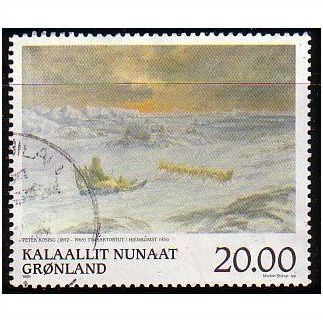1999 Greenland Sc# 350 used - Art / Painting 20.00 kr