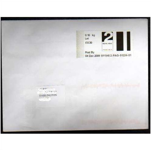 2009 2ND 'POST & GO' (CHESTERFIELD #2) (CORRECTED BRANCH CODE)COVER (EBID9146)
