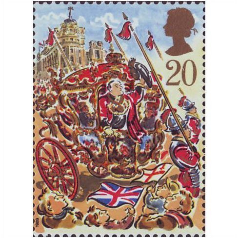 Great Britain 1989 Lord Mayor's Show 20p Coach Unmounted Mint NHM SG 1459 stamp