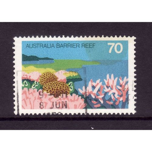 AUSTRALIA 1976 SG 631 70c BARRIER REEF FINE USED#2
