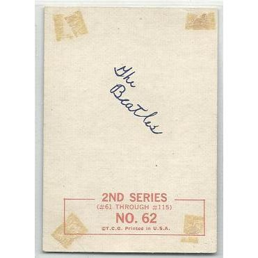 BEATLES 2nd series ' Paul, George , Ringo and John ' card # 62 ( 1964 )