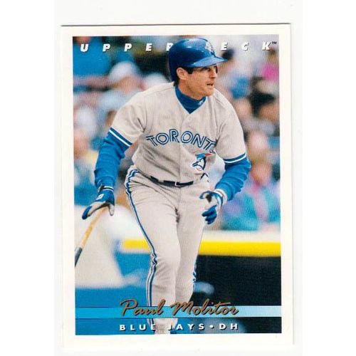 1993 Upper Deck Paul Molitor baseball card #705 NM- HOF-Blue Jays