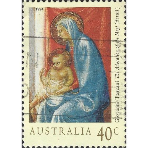 AUSTRALIA, CHRISTMAS, Adoration of Magi, Toscani, blue 1994, 40c, #4