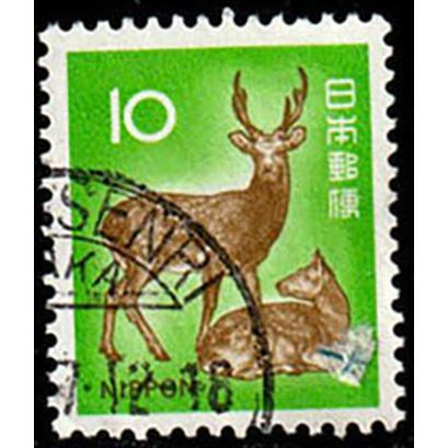 Japan 1972 Animals Deer 10Y Used Stamp