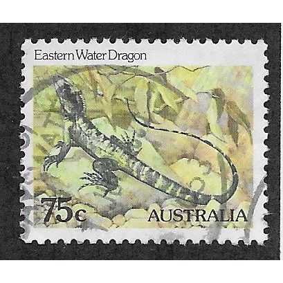 AUS 1981 75c 'EASTERN WATER DRAGON' (PERF 12.5) FINE USED (EBID68-024)