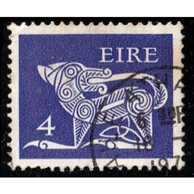 Ireland 1971 Dog Stylised 4p Used Coil Stamp