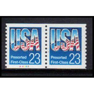 2606 23c U.S. Flag Very Fine MNH CNP Left A4443 PA1444