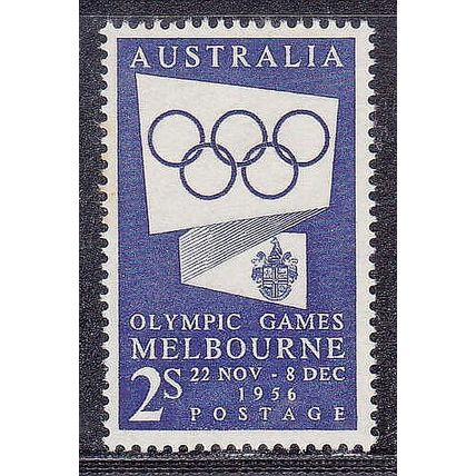 Australia 1954 2/ Blue Melbourne Olympic Games Publicity [SG280] - VFMNH