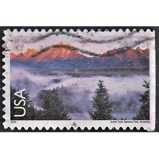 USA, 2009 98c Grand Teton Park airmail, SG A4963 (Scott #C147), used.