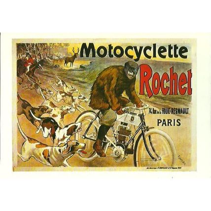 Advertising MOTOCYCLETTE ROCHET Postcard (Pitkin NMM39)