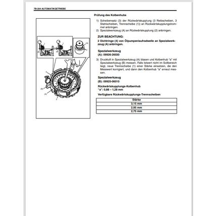 Suzuki Jimny SN413 SN415D Supplementary Service Manual German 9950181A1001G PDF