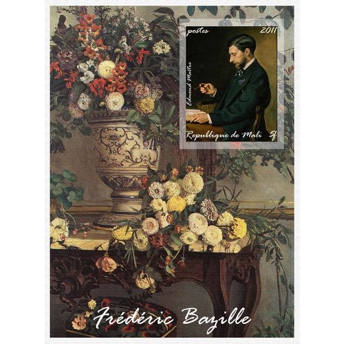 MALI SHEET 5 IMPERF BAZILLE ART PAINTINGS ARTE PINTORES
