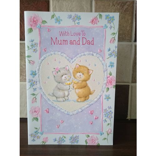 Mum & Dad Anniversary Card - With Love To Mum & Dad #1